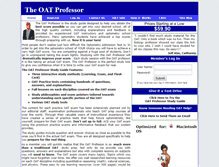 Tablet Screenshot of oatprofessor.com
